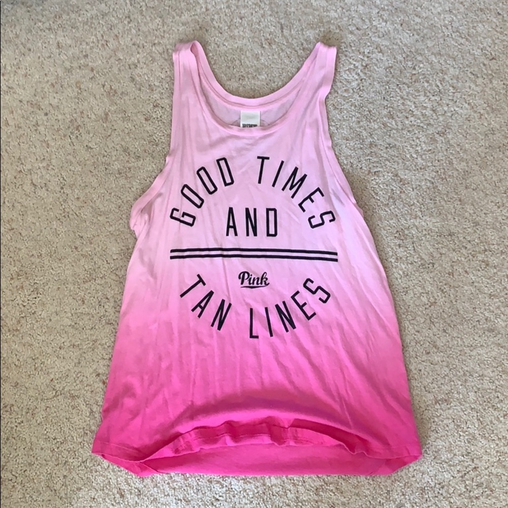 Pink ombré tank top